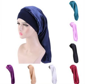 Assorted Color Satin Hair Bonnets - Now Available!